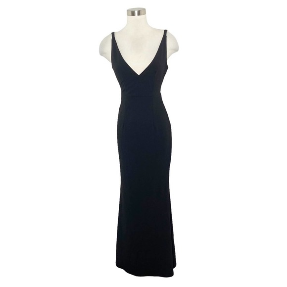 Lulus Melora Black Sleeveless V-Neck Maxi Dress Evening Formal - Picture 2 of 12